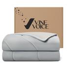 Manta de resfriamento Vine Voice Full/Queen Silver Grey