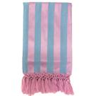 Manta de Sofá Jacquard Azul Claro com Rosa 190x140 Manta de Sofá Jacquard Azul Claro com Rosa 190x140