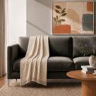 Manta de Sofá Marrocos 100% Algodão Dohler 150cm x120cm Bege -