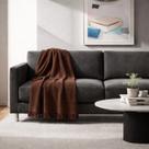 Manta de Sofá Marrocos 150cm x 210cm Dohler - Marrom -