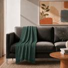Manta de Sofá Marrocos Dohler 120cm x 150cm Verde -