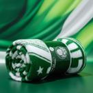 Manta De Solteiro Time Microfibra Palmeiras Presente Jolitex Palemiras Verde