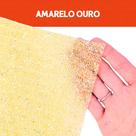 Manta De Strass Termocolante - Amarelo Ouro - 110 - 23 Tiras - 23x40 - Nybc