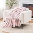 Manta decorativa Berkshire Blanket Peanuts Snoopy rosa 140 x 178 cm