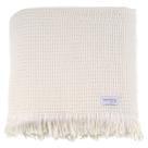 Manta Decorativa Cavhome Piquet Branco Perola