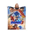 Manta Decorativa Macia E Quente Com Estampa Sonics, Colcha Inovadora Para Viagens De Primavera,