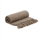 Manta Decorativa Marrom Microfibra Felpuda 1,68x1,33cm 19501 Mart
