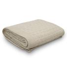Manta Decorativa Para Sofá Tricot Golden 1,20m X 1,50m 100% Algodão Natural