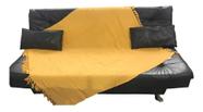Manta Decorativa Sofa Gigante Luxuosa 125x150cm Amarelo Tuut