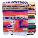 Manta Del Mex Classic Mexican Throw 178x127cm Rosa Laranja