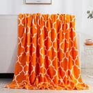 Manta Elegante Comfort de Terciopelo Naranja 50x60"