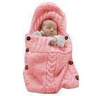 Manta Envolvente para Bebê XMWEALTHY Tricô Rosa 0-6 Meses
