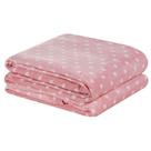 Manta Estampada Petit Poá Queen 01 Peça - Rosa