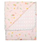 Manta Flanelada Papi 90x80cm Dupla Face Tulipa Rosa