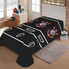 Manta Fun C/cinta Corinthians 1910 1,50x2,00 Preto/branco