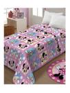 Manta Fun Minnie e Margarida - Solteira - Jolitex Licenciado