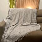 Manta Grande para Sofá Cama 2 e 3 Lugares 2,50x1,80cm Capa de Sofa Gigante 100% Algodão na Promoção Cor:Azul Mesclado Manta Grande para Sofá Cama 2 e 3 Lugares 2,50x1,80cm Capa de Sofa Gigante 100% Algodão na Promoção Cor:Azul Mesclado