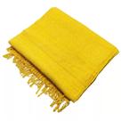 Manta Grande para Sofá Cama King 2 e 3 Lugares 3,00m x 1,80m Cobertor Protetor Gigante 100% Algodão Cor:Caramelo Mesclad