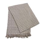 Manta Grande para Sofá Luxo 2,50x1,80 Tipo Capa Protetora de Sofa 2 e 3 Lugares Gigante 100% Algodão Cor:Cru-Caramelo