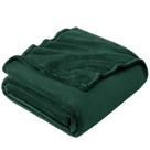 Manta Hansleep de Forro Polar Tamaño King Verde Oscuro Franela 230x275 cm