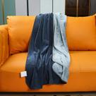 Manta Impermeável Ahinahwap 102 x 152 cm Reversível Cinza-escuro