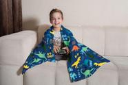 Manta infantil em fleece estampa Jurássico macia e quentinha 1,25 x 1,50m Lepper