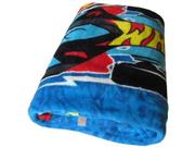 Manta Infantil Solteiro Jolitex Microfibra - Mattel Hot Wheels Turbo Azul