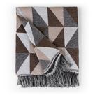 Manta Jacquard Misto com Franja 1,40 x 2,20 Dallas Caramelo