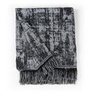 Manta Jacquard Misto com Franja 1,40 x 2,20 Paris Preto