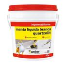 Manta Líquida Flexível Impermeabilizante para Lajes Branco 18L Quartzolit
