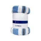 Manta Microfibra Queen 220x240cm Camesa Azul