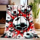Manta MWLGTER Soccer Red para crianças 125x100cm