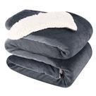 Manta NANPIPER Warm Sherpa Fleece King Size 230x275cm Cinza