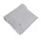 MANTA OSLO PRATA DECORATIVA ALESSAH 145x120cm - Santa Cecilia