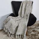 MANTA P/ SOFA 2,10 X 1,40 mts - JACQUARD ESTAMPADO PALHA