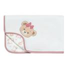 Manta para Bebê em Malha Matelasse Amor de Urso Rose - Hug Manta para Bebê em Malha Matelasse Amor de Urso Rose - Hug