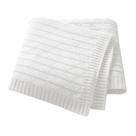 Manta para bebé Wugugu de algodón orgánico 80x100 cm blanca