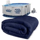 Manta para forro de piscina Shop Square quadrada 12x24 pés oval geotêxtil
