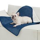 Manta para Gatos Bedsure Impermeable Calmante 40x30 cm Azul