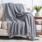 Manta para Sofá Bedsure de Chenilla Tejida a Mano con Textura y Punto Grueso Manta para Sofá Bedsure de Chenilla Tejida a Mano con Textura y Punto Grueso