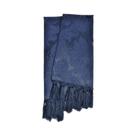 Manta para sofá em Tecido Jacquard Azul Marinho Medalhão Tradicional Manta para sofá em Tecido Jacquard Azul Marinho Medalhão Tradicional