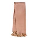 Manta para Sofá em Tecido Jacquard Falso Liso Rosa e Dourado Manta para Sofá em Tecido Jacquard Falso Liso Rosa e Dourado