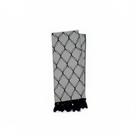 Manta para sofá em Tecido Jacquard Losango Preto e Cru Manta para sofá em Tecido Jacquard Losango Preto e Cru