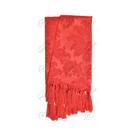 Manta para sofá em Tecido Jacquard Vermelho Medalhão Tradicional Manta para sofá em Tecido Jacquard Vermelho Medalhão Tradicional