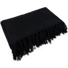 Manta Para Sofá Gigante Decorativa Preto 2,40 X 1,80