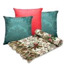 Manta Para Sofá Modelo Natal Tradicional com 3 capas de Almofada 45x45 Manta Para Sofá Modelo Natal Tradicional com 3 capas de Almofada 45x45