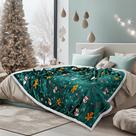Manta PAVILIA Premium Christmas Sherpa 150x200cm verde