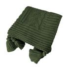 Manta Peseira de Tricot 90x180 Cm com Tassel - Trançada Manta Peseira de Tricot 90x180 Cm com Tassel - Trançada