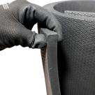 Manta Piso Tapete Tatame Borracha Eva Texturizado 20mm 2,00 x 1,00m RM Decor