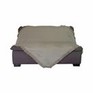 Manta poltrona bege jacquard poá 1,50x1,50 sala quarto